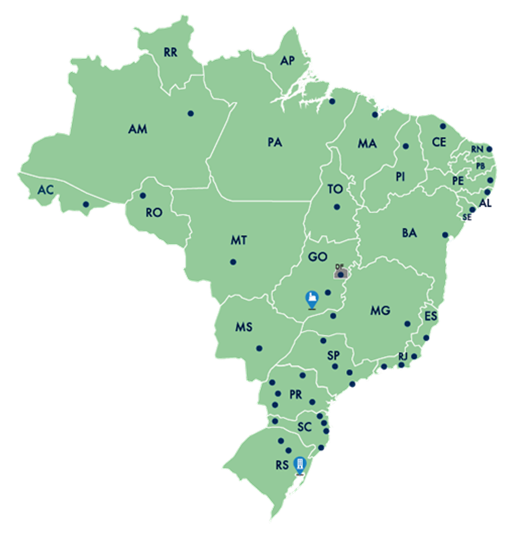 Mapa unidades